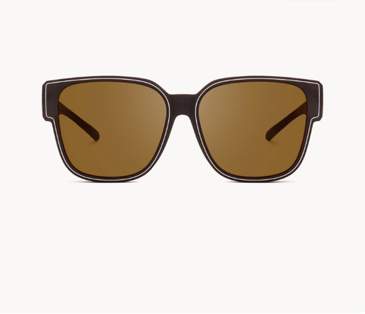 Macayle - Gafas de sol cuadradas marrones con ajuste superior - Quierox - Tienda Online