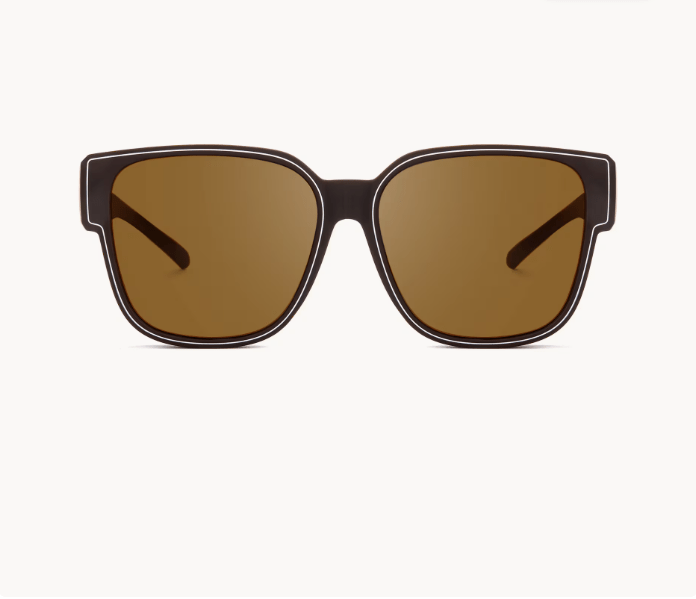 Macayle - Gafas de sol cuadradas marrones con ajuste superior - Quierox - Tienda Online