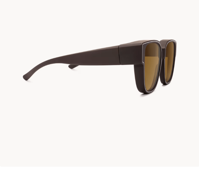 Macayle - Gafas de sol cuadradas marrones con ajuste superior - Quierox - Tienda Online