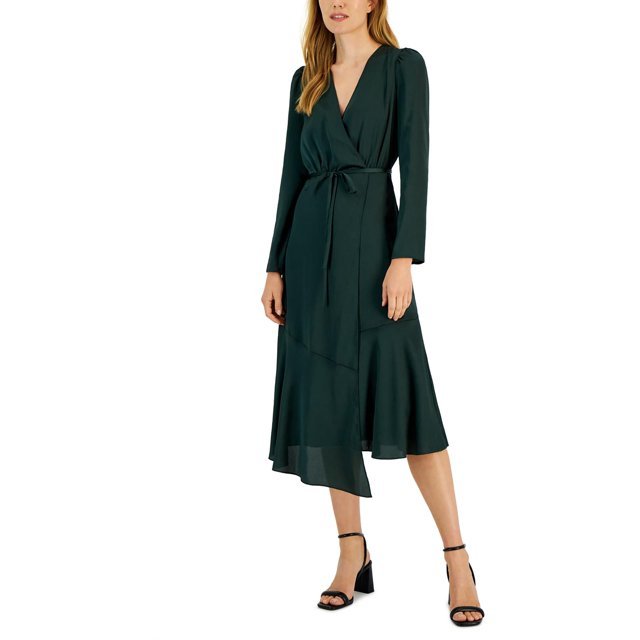 Macy's Vestido cruzado con escote en V para mujer - Quierox - Tienda Online