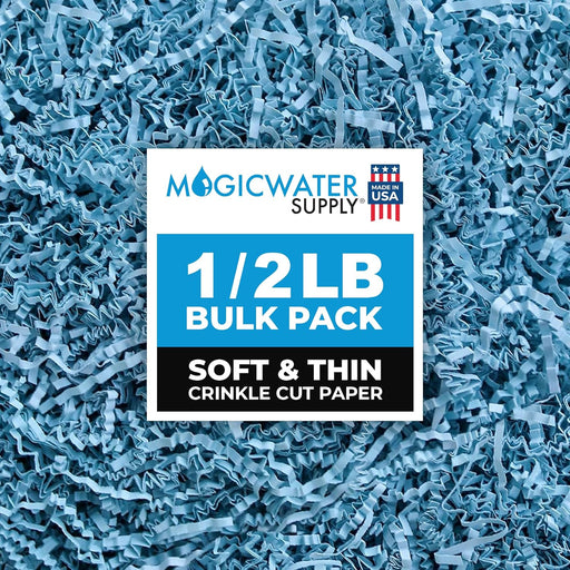 MagicWater Supply Relleno de papel de corte arrugado suave y fino, 16 OZ, Azul bebe - Quierox - Tienda Online