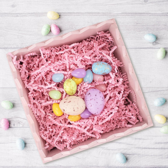 MagicWater Supply Rosa claro - Relleno de triturado con corte arrugado, envolver regalos - Quierox - Tienda Online