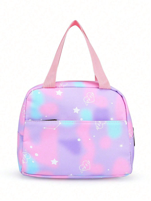 SHEIN Conjunto de mochila 3 en 1 con estampado de cielo estrellado para niños