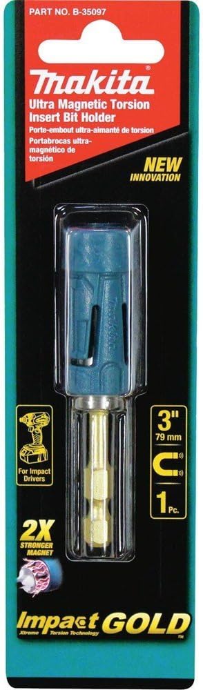 Makita B-35097 Portabrocas de torsión ultramagnético, Impact Gold - Quierox - Tienda Online