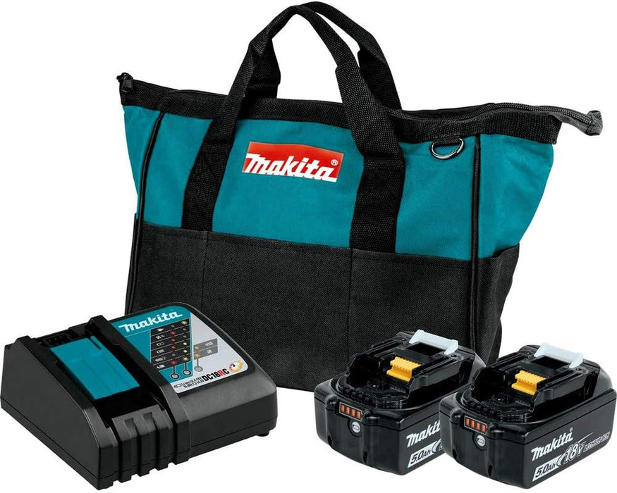 Makita BL1850BDC2 18V LXT® batería de Iones de Litio y Cargador rápido óptimo (5.0Ah) - Quierox - Tienda Online