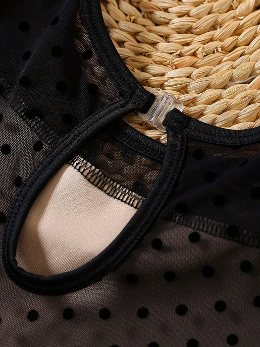 Malla de ballet con empalme de malla y mangas largas para niñas pequeñas - Quierox - Tienda Online