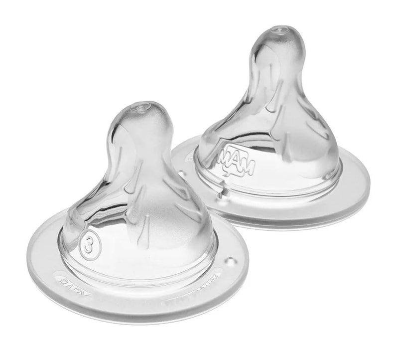MAM Fast Flow Tetinas para biberón Etapa 3, 4+ meses, paquete de 2 - Quierox - Tienda Online