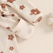 Mameluco de punto gofre con estampado floral y cremallera - Quierox - Tienda Online