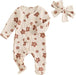 Mameluco de punto gofre con estampado floral y cremallera - Quierox - Tienda Online