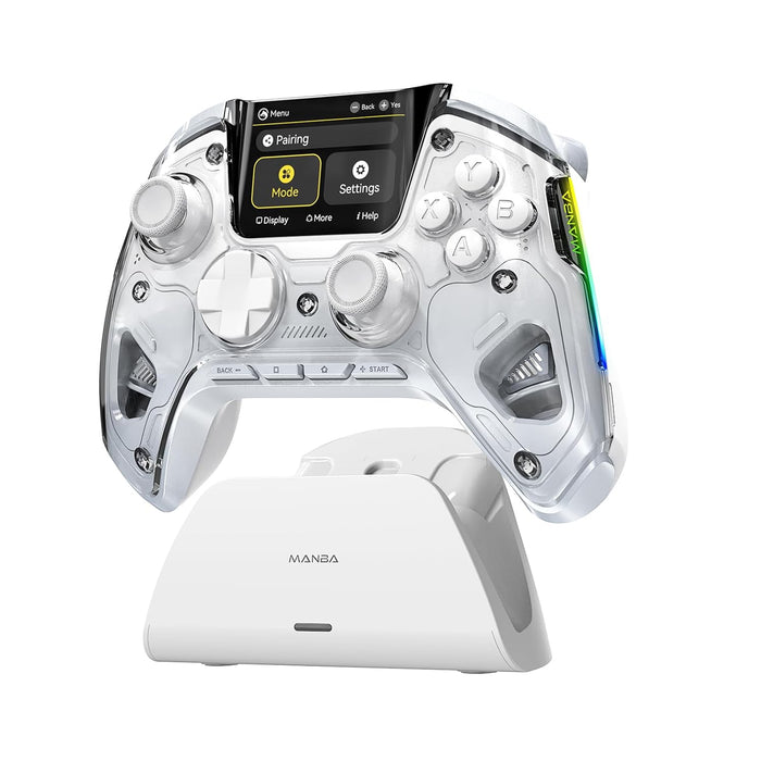 ManbaOne Mando inalámbrico interactivo para juegos para PC/Switch/Switch 2/iOS/Android, joystick y gatillos con efecto Hall - Quierox - Tienda Online
