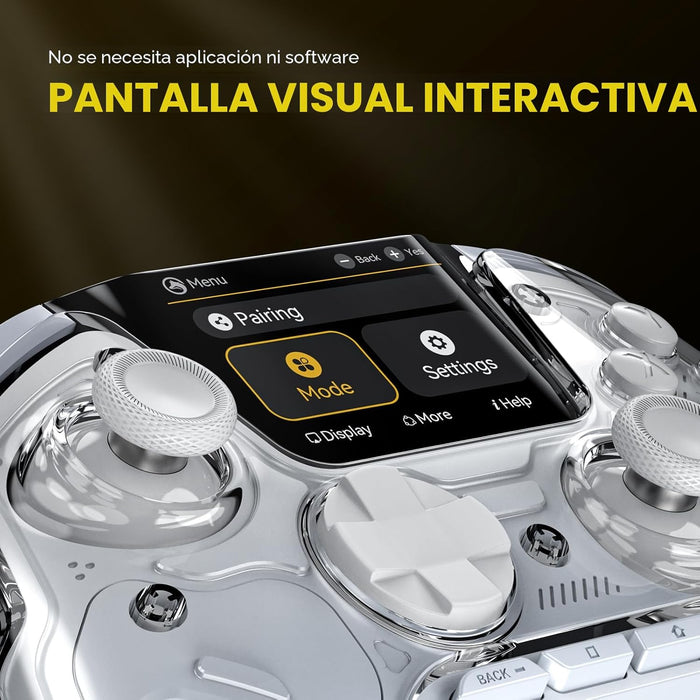 ManbaOne Mando inalámbrico interactivo para juegos para PC/Switch/Switch 2/iOS/Android, joystick y gatillos con efecto Hall - Quierox - Tienda Online