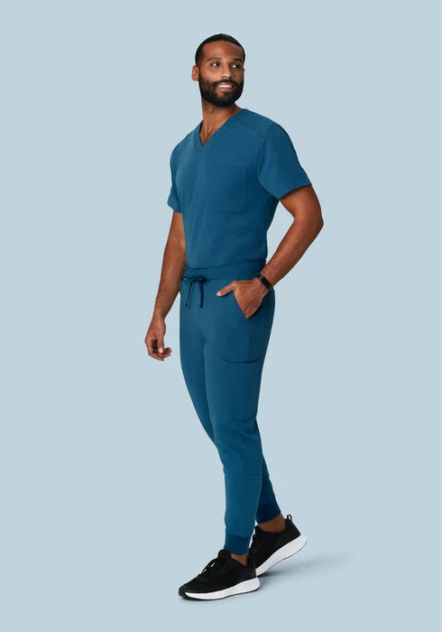 Mandala Top de uniforme medico de tres bolsillos azul puerto - Quierox - Tienda Online