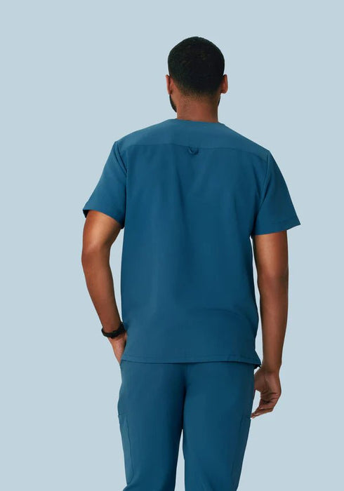 Mandala Top de uniforme medico de tres bolsillos azul puerto - Quierox - Tienda Online