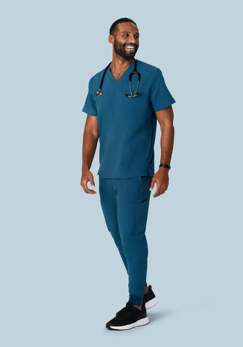 Mandala Top de uniforme medico de tres bolsillos azul puerto - Quierox - Tienda Online