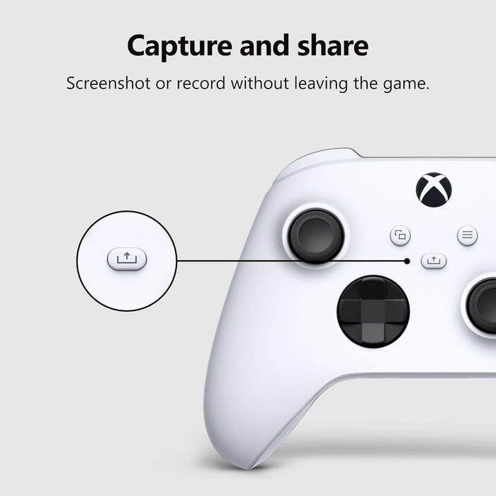 Mando inalámbrico para juegos Xbox (2025) – Blanco robot - Quierox - Tienda Online