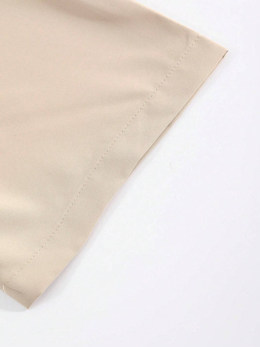 Manfinity Conjunto de camisa y pantalón de cuello vuelto de corte holgado para hombre - Quierox - Tienda Online