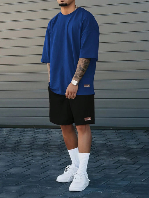 Manfinity Conjunto deportivo juvenil de camiseta de manga corta y pantalón corto para hombre - Quierox - Tienda Online