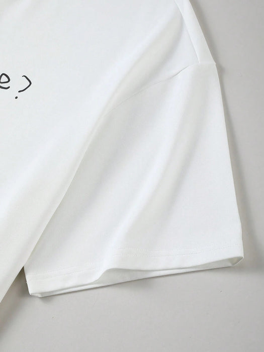 Manfinity EZ Camisetacore para hombre, estilo casual, con estampado gráfico - Quierox - Tienda Online