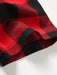 Manfinity Homme Camisa de manga corta con estampado de cuadros para hombres - Quierox - Tienda Online