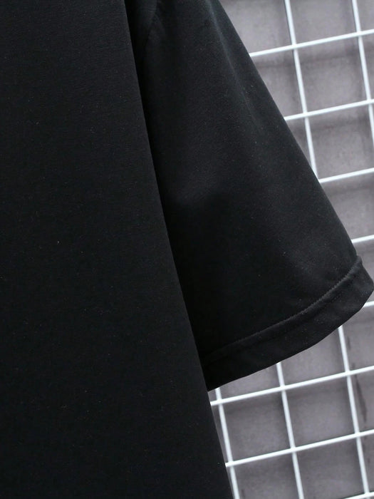 Manfinity Homme Camiseta con estampado floral y escultura para hombre - Quierox - Tienda Online