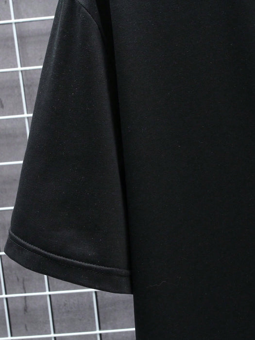 Manfinity Homme Camiseta con estampado floral y escultura para hombre - Quierox - Tienda Online