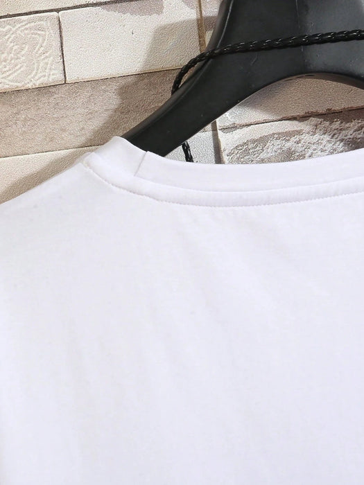 Manfinity Homme Hombres Camiseta escultura & con estampado floral - Quierox - Tienda Online