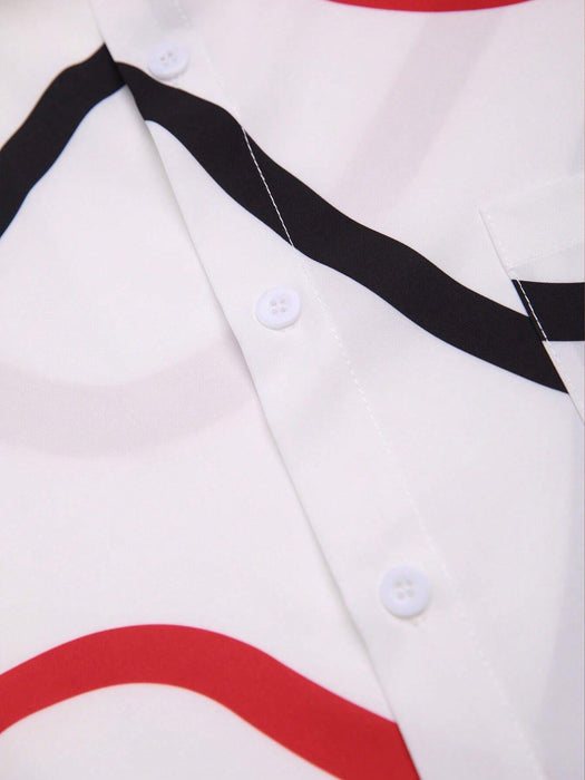 Manfinity RSRT Conjunto de camisa y pantalones cortos con estampado gráfico para hombre - Quierox - Tienda Online