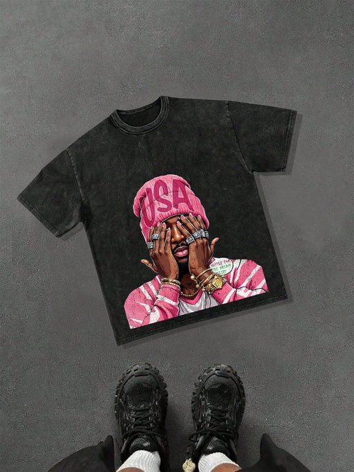 Manfinity Streetrush Camiseta informal de manga corta PAVTROS para hombre - Quierox - Tienda Online