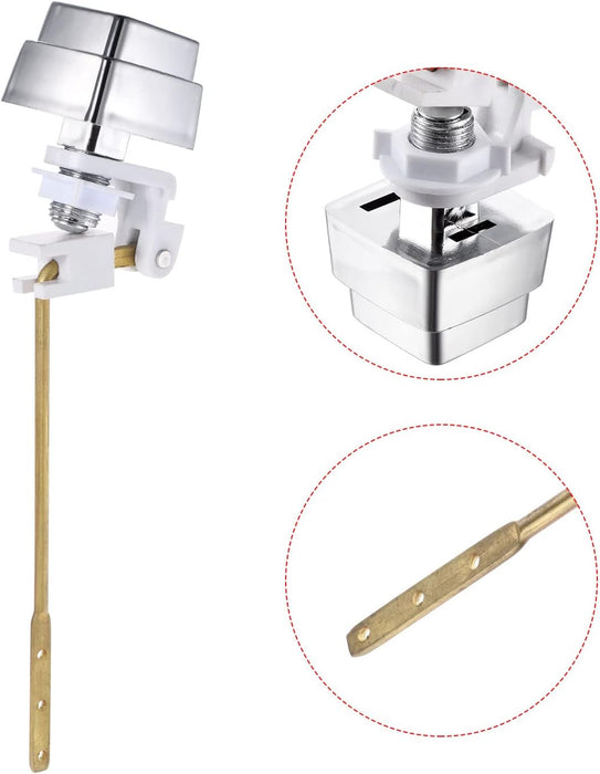 Manija de descarga de inodoro, reemplazo de mango de tanque de botón - Quierox - Tienda Online