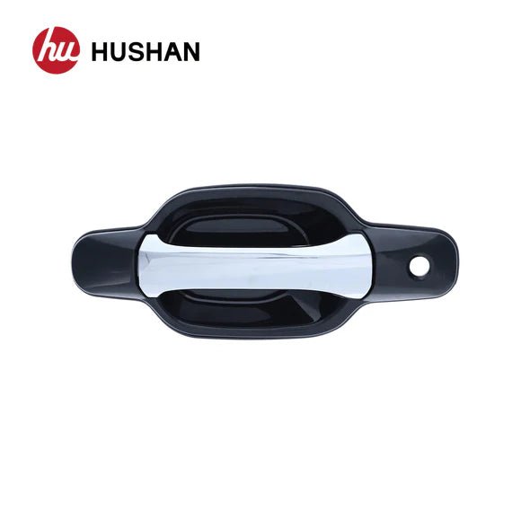 Manija de puerta exterior, Palanca cromada + carcasa negra delantera izquierda - Quierox - Tienda Online