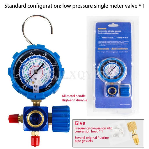 Manómetro de refrigerante con espejo Visual, válvula de manómetro para R410A R22 R134a R404A - Quierox - Tienda Online