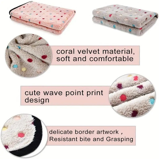 Manta de lana de coral ultra suave para mascotas, perros y gatos - Quierox - Tienda Online