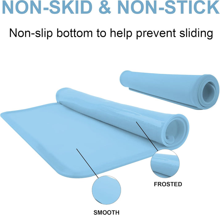 Manteles individuales de silicona Hey Kids paquete de 3 (azul claro) - Quierox - Tienda Online