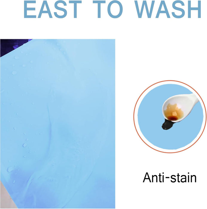 Manteles individuales de silicona Hey Kids paquete de 3 (azul claro) - Quierox - Tienda Online