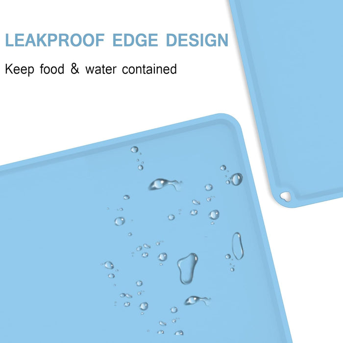 Manteles individuales de silicona Hey Kids paquete de 3 (azul claro) - Quierox - Tienda Online