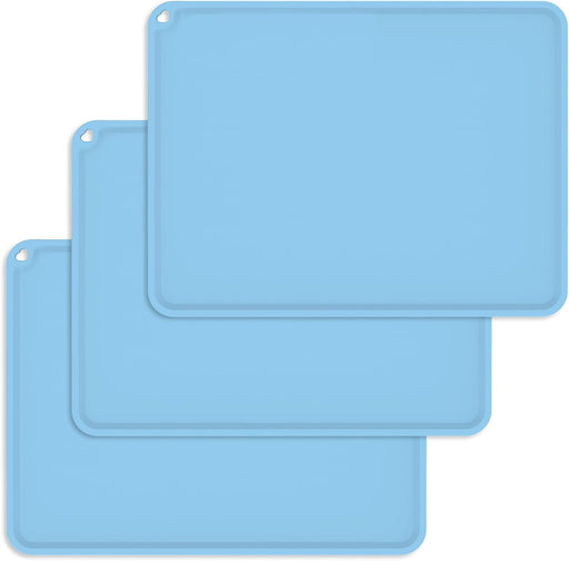 Manteles individuales de silicona Hey Kids paquete de 3 (azul claro) - Quierox - Tienda Online