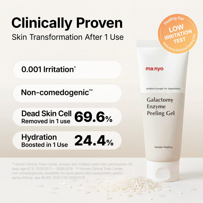 MANYO Galactomy Enzyme Peeling Gel Exfoliante Facial y Corporal Removedor de Piel Muerta, 75 ml - Quierox - Tienda Online