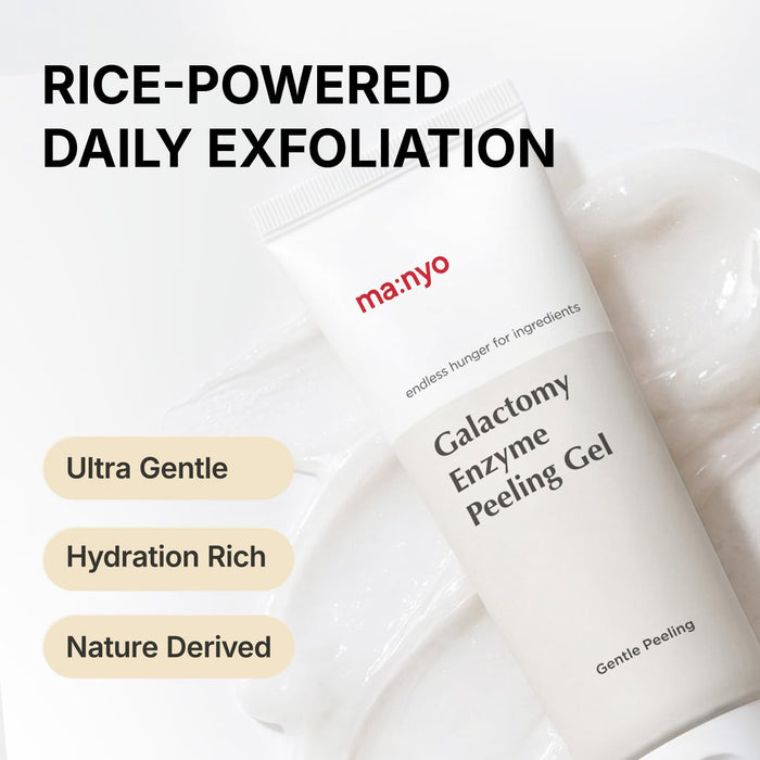 MANYO Galactomy Enzyme Peeling Gel Exfoliante Facial y Corporal Removedor de Piel Muerta, 75 ml - Quierox - Tienda Online