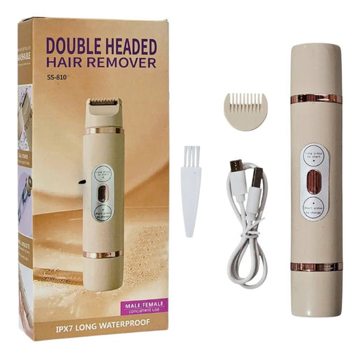 Maquina depiladora doble cabezal, hoja de abezal redondo para afeitar la raíz del cabello - Quierox - Tienda Online