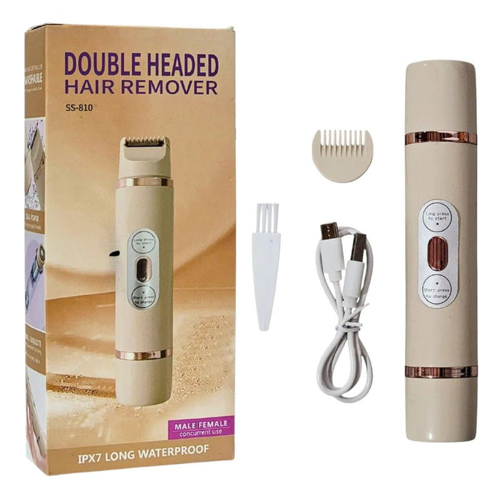 Maquina depiladora doble cabezal, hoja de abezal redondo para afeitar la raíz del cabello - Quierox - Tienda Online