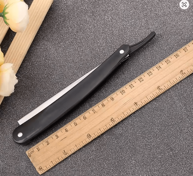 Maquinilla de afeitar de acero inoxidable con borde recto para hombre - Quierox - Tienda Online