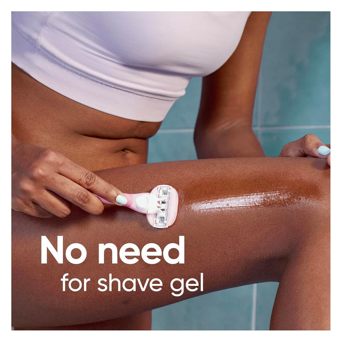 Maquinilla de afeitar Gillette Venus ComfortGlide White Tea para mujer (1 mango + 4 recambios de cuchillas) - Quierox - Tienda Online