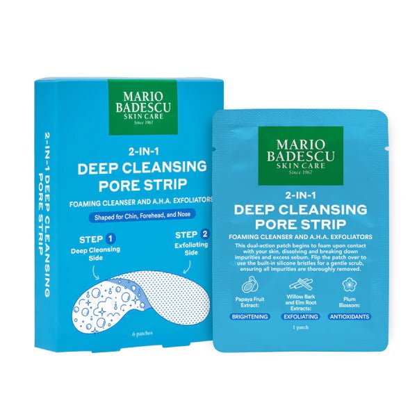 Mario Badescu Banda de limpieza profunda de poros 2 en 1, 6 parches - Quierox - Tienda Online