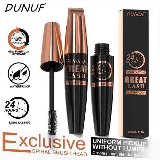 Máscara de pestañas DUNUF 24HR resistente al agua. Ultra voluminizadora - Quierox - Tienda Online