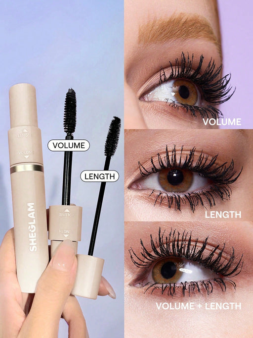 Máscara de pestañas SHEGLAM Lash Besties 2 en 1, voluminizadora con doble cabezal - Quierox - Tienda Online