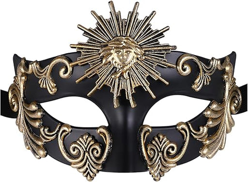Máscaras de mascarada OIDEA para hombres: Máscara de media cara del dios del sol romano - Quierox - Tienda Online