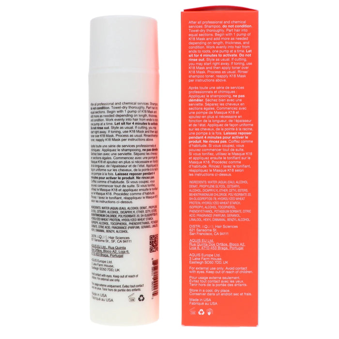 Mascarilla capilar reparadora molecular profesional K18 - Quierox - Tienda Online