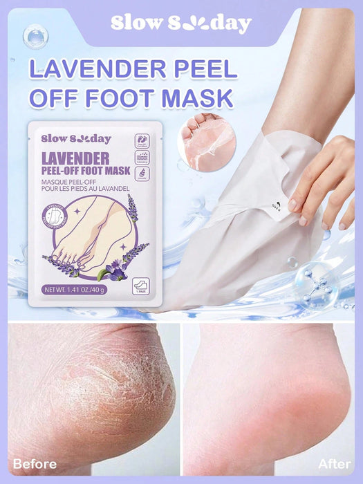 Mascarilla de piel de lavanda para los pies, Peeling para pies agrietados - Quierox - Tienda Online