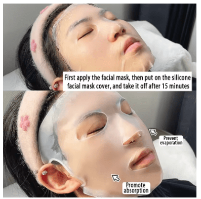 Mascarilla de silicona 3D para el cuidado de la piel de las mujeres, mascarilla de gel reutilizable - Quierox - Tienda Online