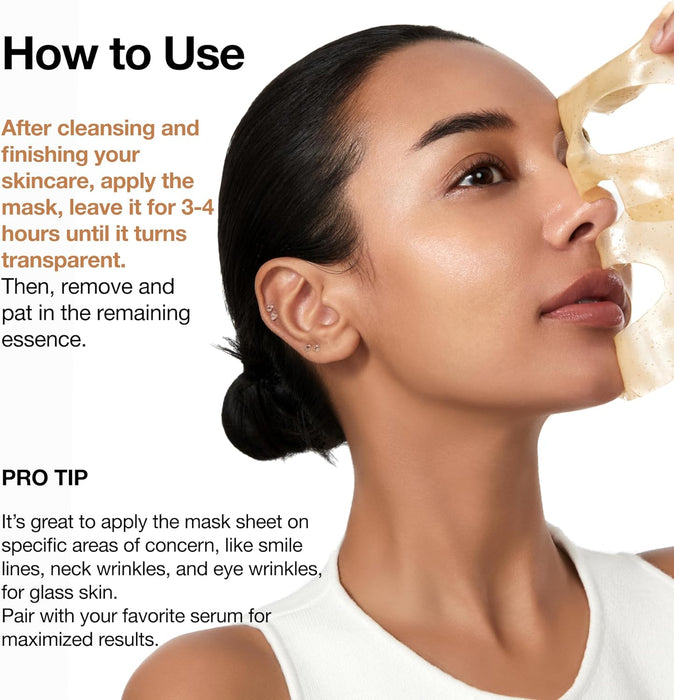Mascarilla facial de colágeno ANUA Rice 70 Glow, nocturna para una piel radiante - Quierox - Tienda Online